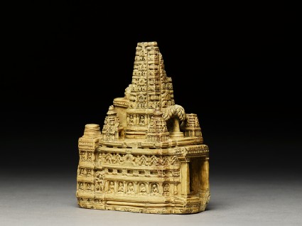 Stone model of the Mahabodhi templeside