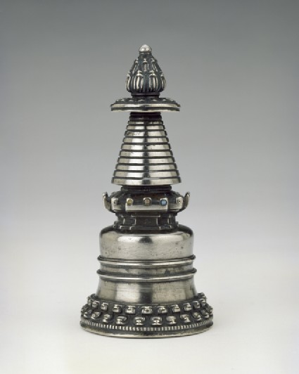 Kadampa chorten or stupaside
