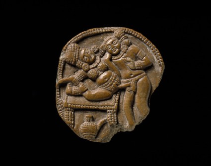 Plaque depicting a couple making love (mithuna)front