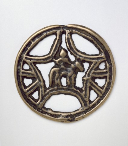 Talismanic plaque, or tokcha, with horse and riderfront