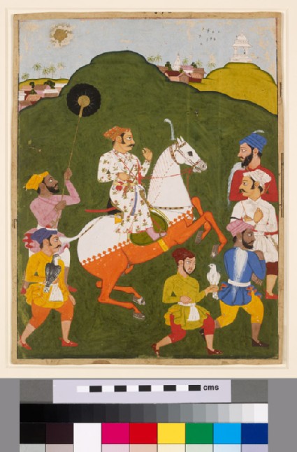 Equestrian portrait of Maharana Raj Singh I of Mewarfront