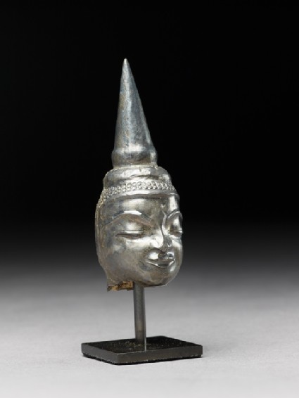 Silver head of the Buddhaside