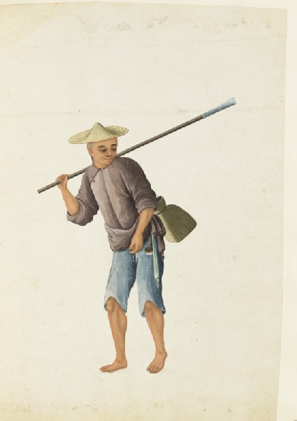 A Fisherman with a Scoopfront