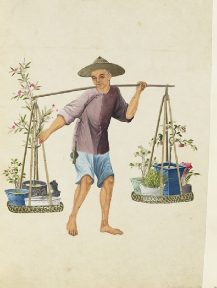 A Porter with Fruit-Trees and Flowersfront