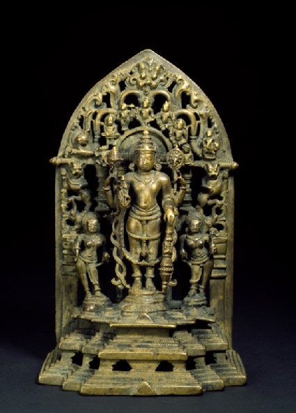 Shrine with figure of Vishnufront