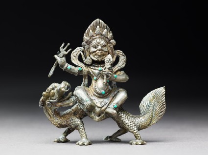 Figure of Sitajambhala on a dragonfront