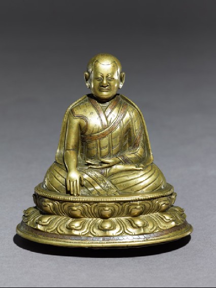 Seated figure of a lamaoblique