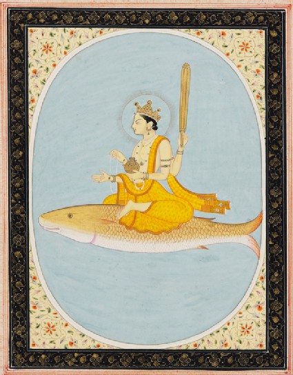 Vishnu as the fish avatar, Matsyafront