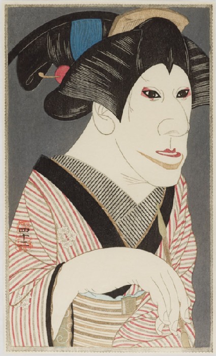 Ichikawa Monnosuke VIII as Omon of the Jūmonjiyafront