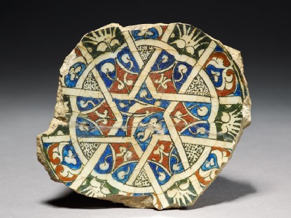 Base fragment of a bowl with startop