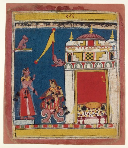 The sakhi, or confidante, addresses the nayikafront