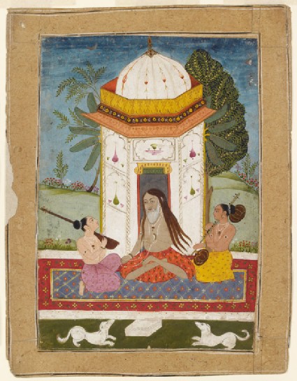 Yogi listening to music, illustrating the musical mode Kedara Raginifront