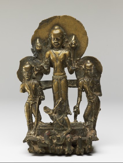 Figure of Surya, the Sun god, in his chariotfront
