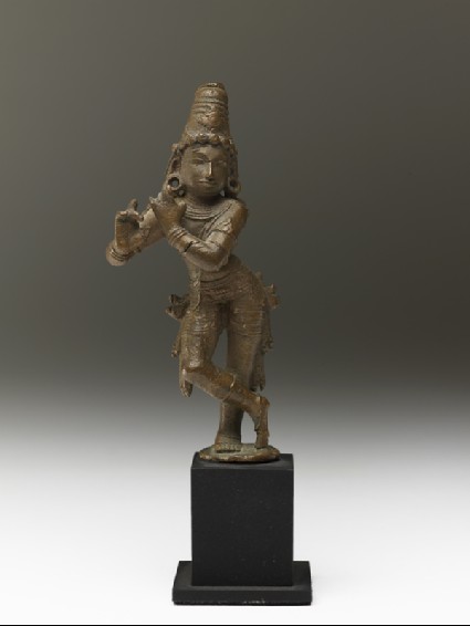 Figure of Krishna Venugopala, the Flute-playing Cowherdfront