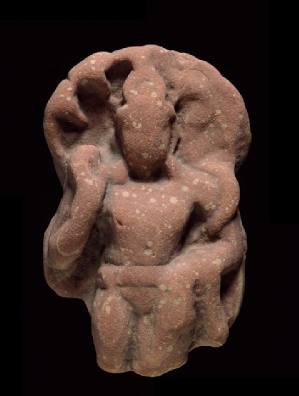 Standing figure of a naga, or serpent deityfront