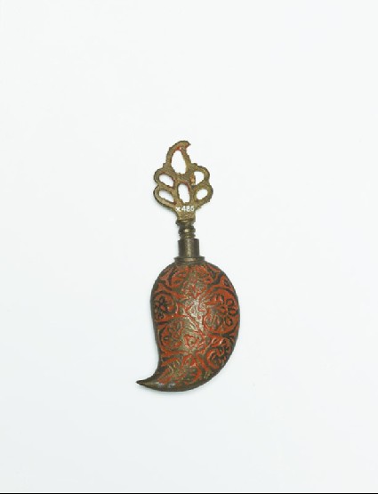 Ornamental scent bottleside