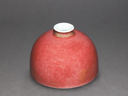 Water pot with a 'peach-bloom' glazeoblique