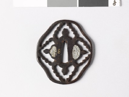 Tsuba with karahana, or Chinese flowersfront