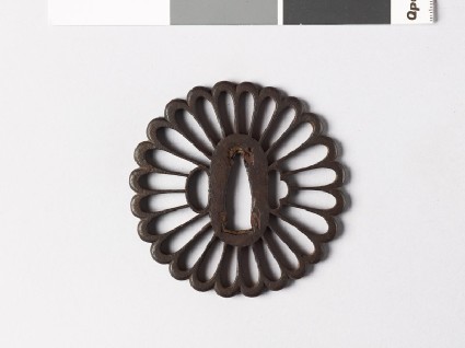 Tsuba in the form of a chrysanthemumfront