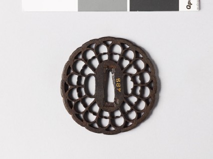 Tsuba in the form of a chrysanthemumfront