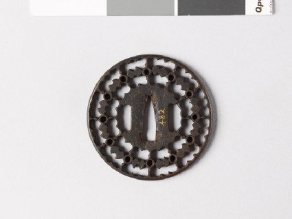 Round tsuba with fundō weights and circlesfront