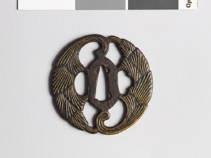 Tsuba with myōga, or ginger shootsfront