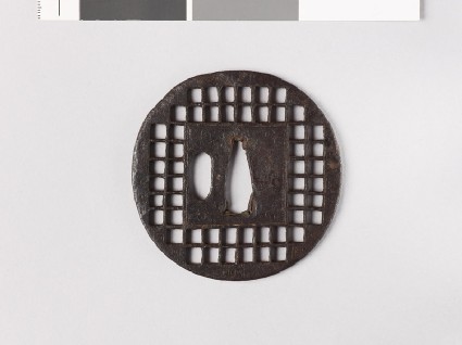 Tsuba with chequer patternfront