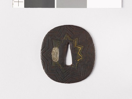 Tsuba with nine-pointed starfront