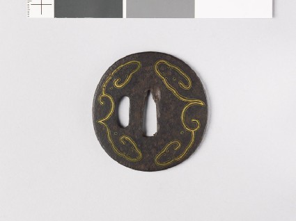 Tsuba with cloud formsfront