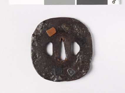 Tsuba with chessmenfront