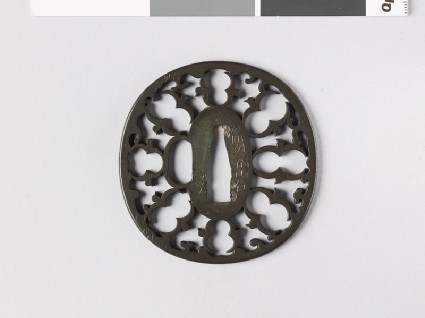 Tsuba with karigane, or flying geesefront