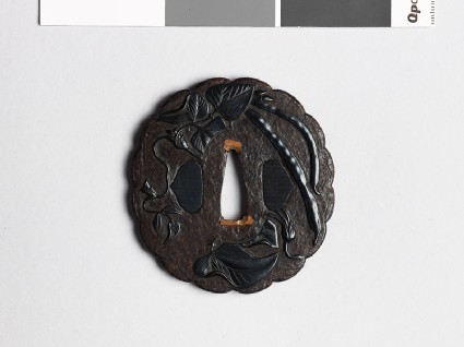 Lobed tsuba with Dolichos sinensis beanfront
