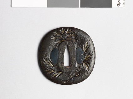 Tsuba with peoniesfront