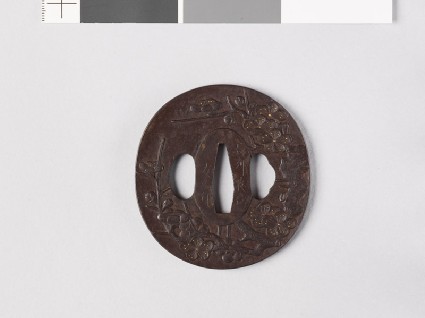 Tsuba with plum blossomfront