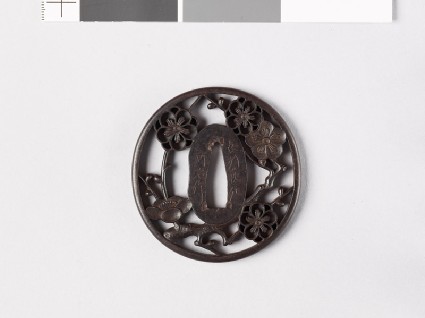Tsuba with plum blossomfront
