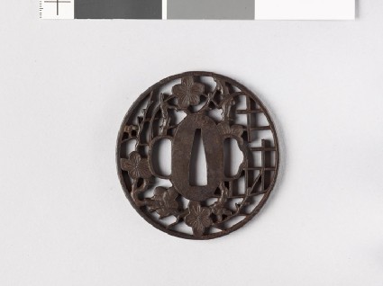 Tsuba with blossoming plum branchfront