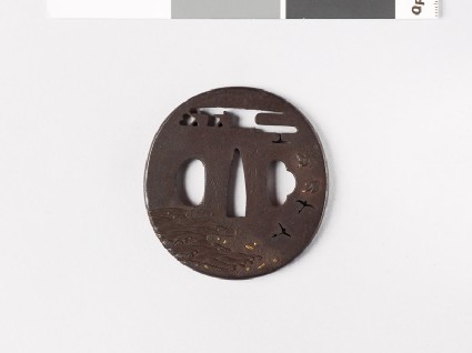 Tsuba with landscapefront