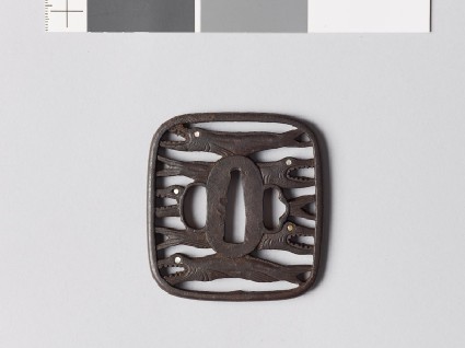 Tsuba with himono, or dried salmonfront