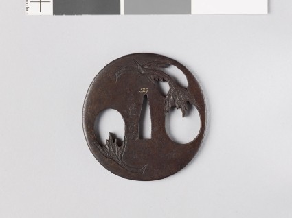 Tsuba with egg fruitsfront