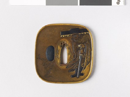 Tsuba depicting Shōki and a demonfront