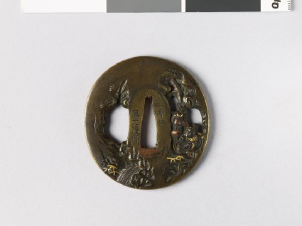 Tsuba depicting the Chinese generals Kuan Yü and Ch'ang Feifront