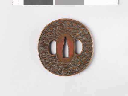 Tsuba with crested wavesfront