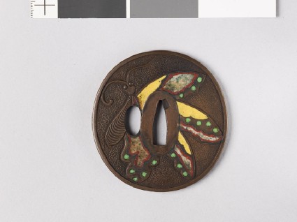 Tsuba with butterfliesfront