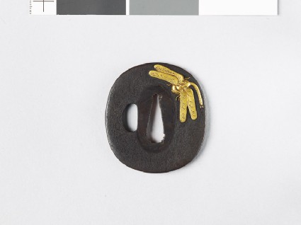 Tsuba with dragonflyfront