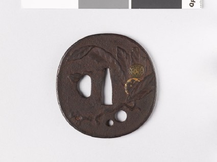 Tsuba with horse chestnutfront