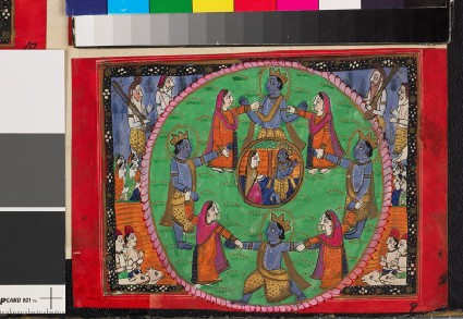 Deities linking hands in a circlefront
