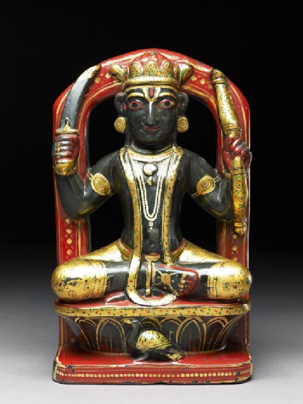 Soapstone figure of Rahu, an astrological figurefront