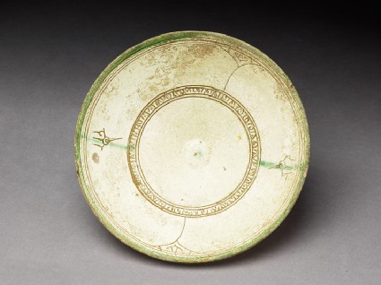 Bowl with incised and painted decorationtop