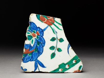 Tile fragment with peonytop
