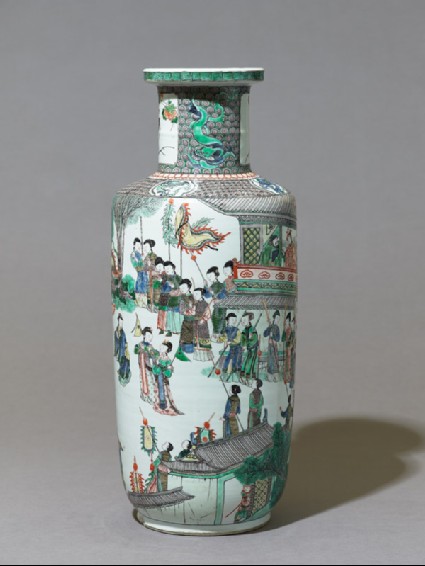 Vase with theatrical sceneside